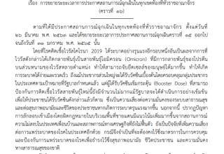 ประกาศขยายระยะเวลาการประกาศสถานการณ์ฉุกเฉินในทุกเขตท้องที่ทั่วราชอาณาจักร (คราวที่ 16)